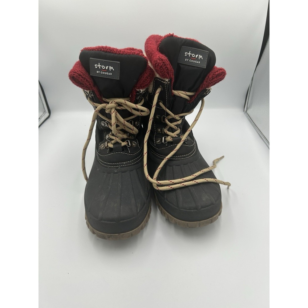 Storm by Cougar Creek Cove Women's Faux Shearling lined Snow Boots, Size 11